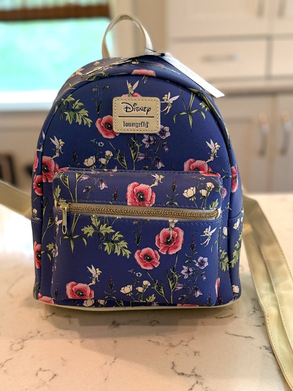NWT Loungefly Disney Peter Pan Tinker Bell Floral Mini Backpack